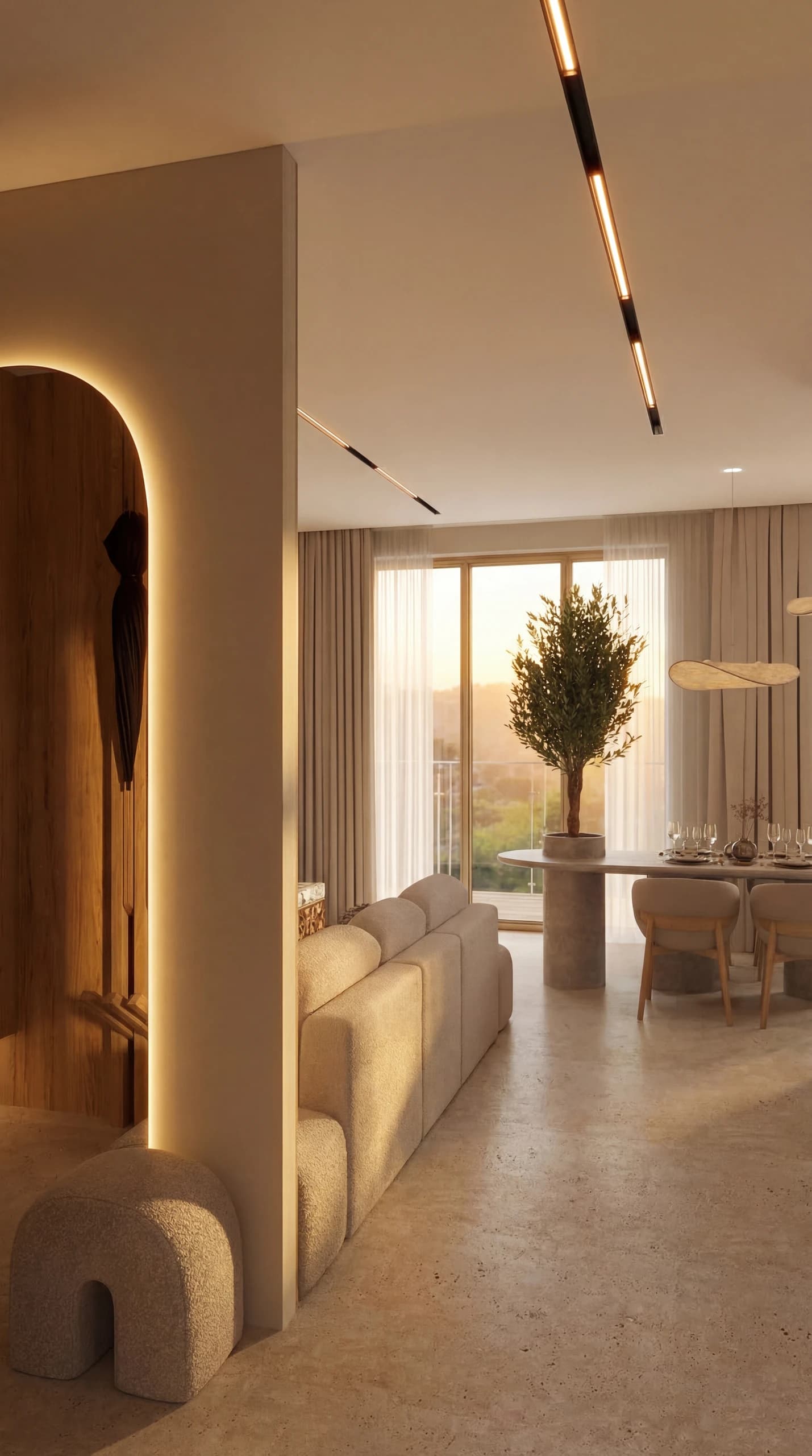 Orangerie Hills — Из прихожей в гостиную