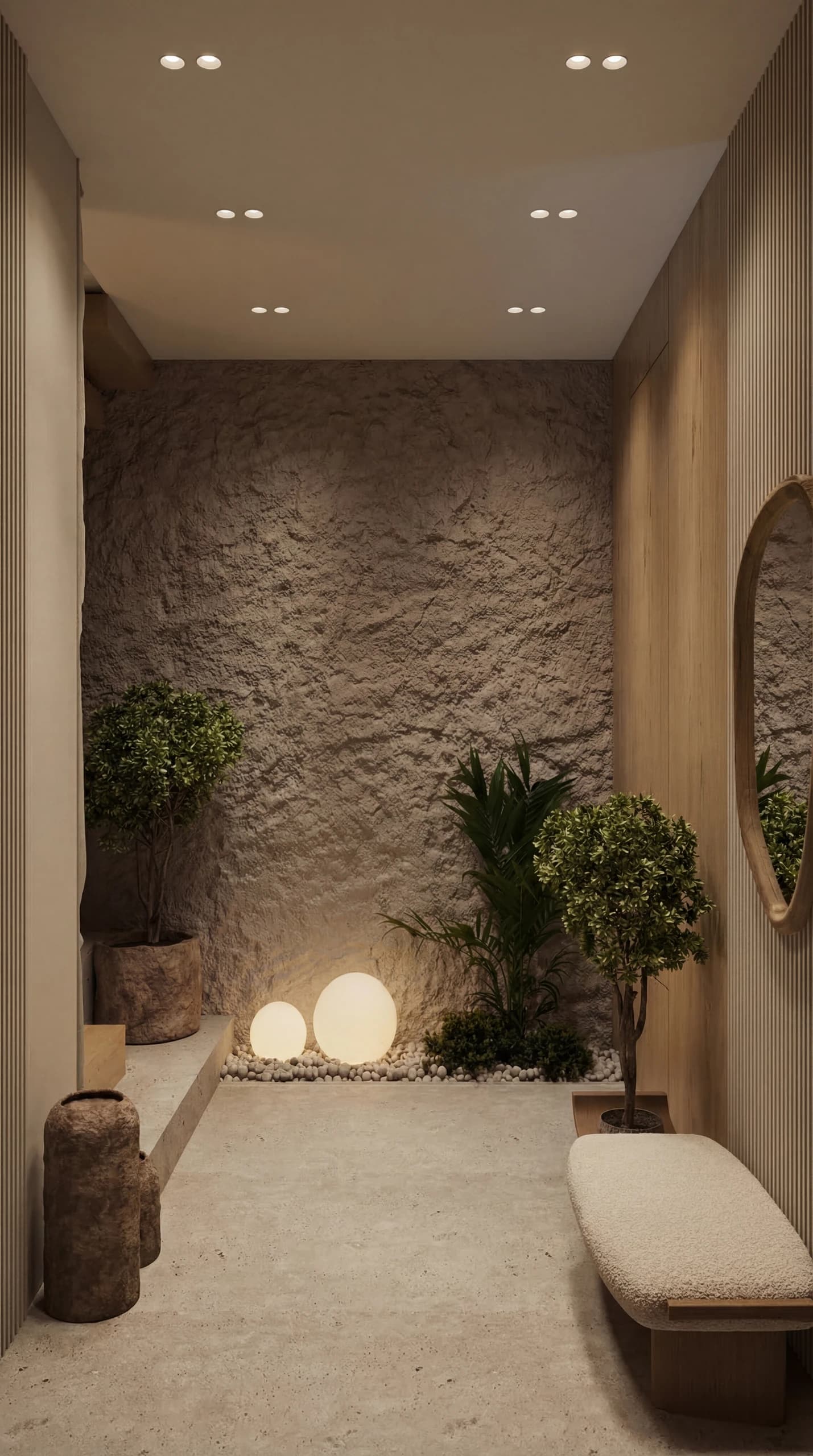 Orangerie Hills — Холл с внутренним садом