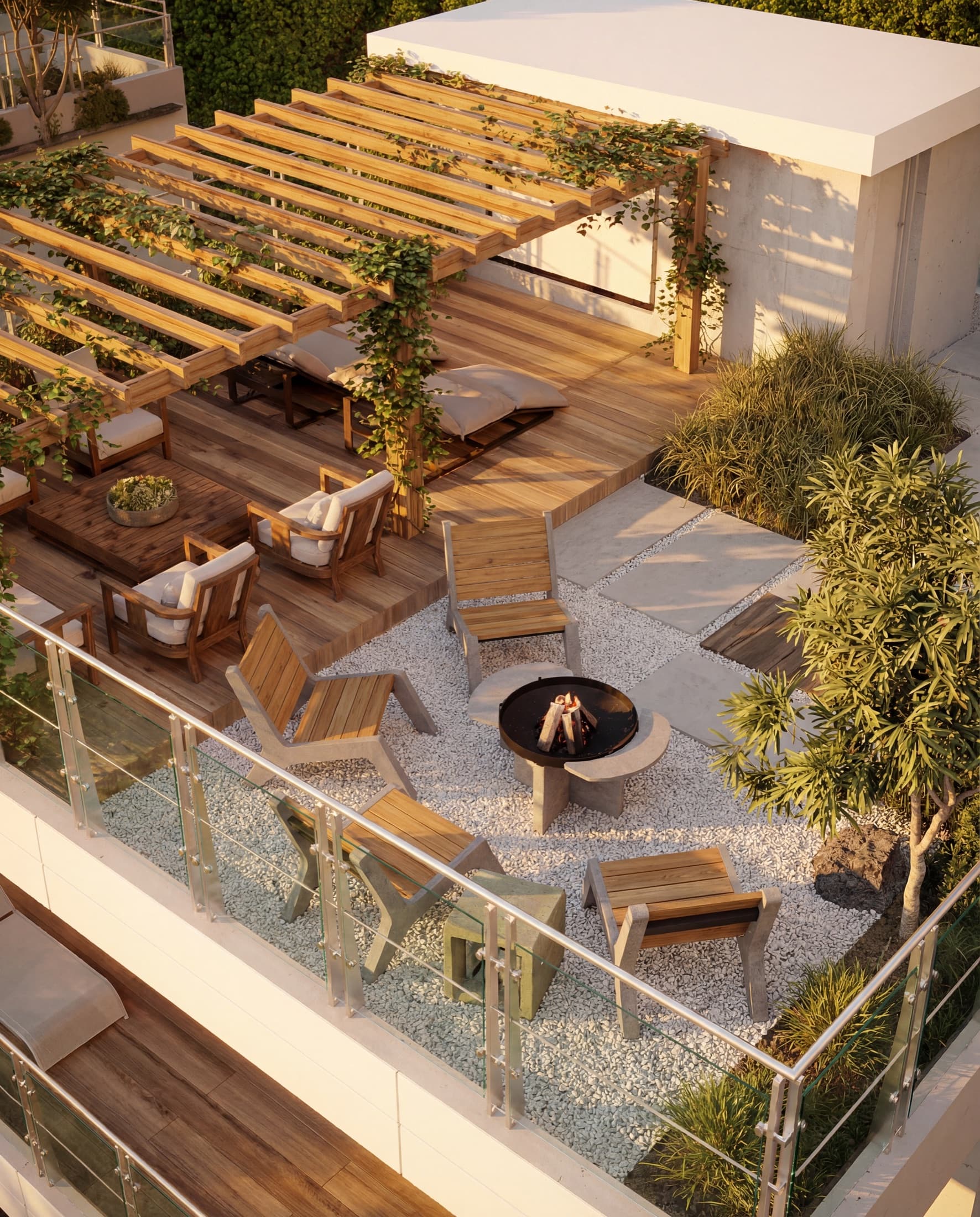 Частное rooftop-пространство виллы